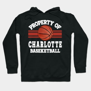 Proud Name Charlotte Graphic Property Vintage Basketball Hoodie